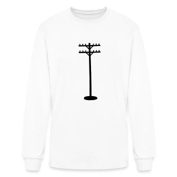 Telephone Pole - Men's Long Sleeve T-Shirt - white - Front