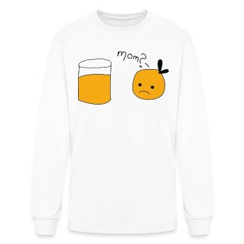 Mom Orange Juice - Men's Long Sleeve T-Shirt - white - Front