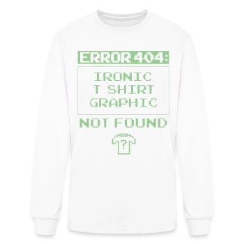 Error 404 - Men's Long Sleeve T-Shirt - white - Front