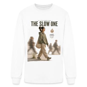 The Slow One – The Little Human Club - Men's Long Sleeve T-Shirt - white - Front