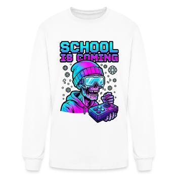 School Is Coming Profile Snow Goggles Cyber Zombie - Men's Long Sleeve T-Shirt - white - Front