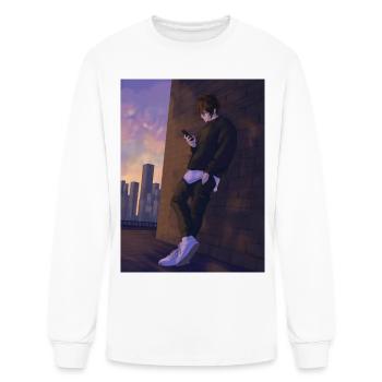 Urban Sunset Hoodie Aesthetic - Men's Long Sleeve T-Shirt - white - Front