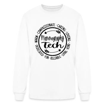 Mammography Tech - Men's Long Sleeve T-Shirt - white - Front