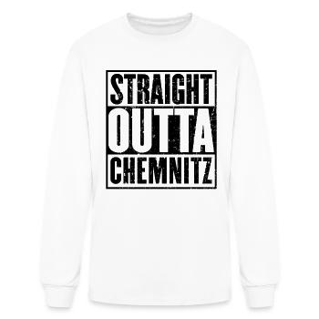 Straight Outta Chemnitz - Men's Long Sleeve T-Shirt - white - Front