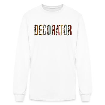 Decorator - Men's Long Sleeve T-Shirt - white - Front
