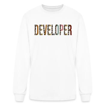 Developer - Men's Long Sleeve T-Shirt - white - Front