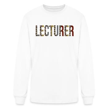 Lecturer - Men's Long Sleeve T-Shirt - white - Front