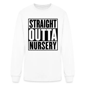 Straight Outta Nursery Graduation - Men's Long Sleeve T-Shirt - white - Front