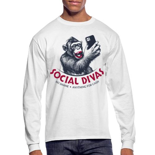 social diva cash money - Men's Long Sleeve T-Shirt