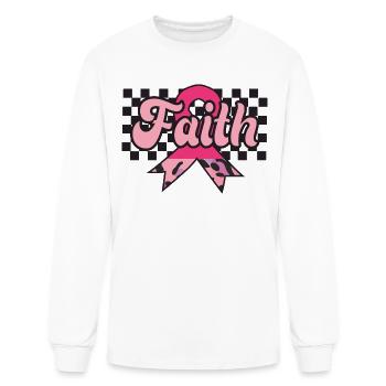 Faith - Men's Long Sleeve T-Shirt - white - Front