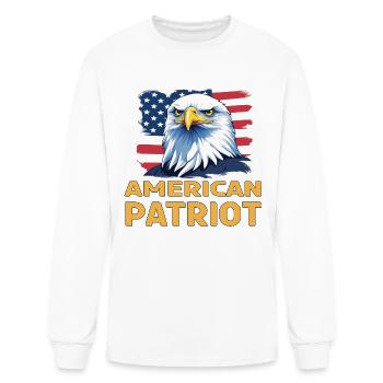 American Patriot - Men's Long Sleeve T-Shirt - white - Front
