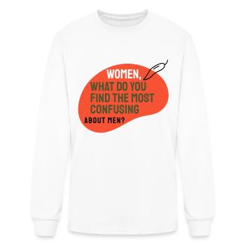 Question mark, the best question mark - Men's Long Sleeve T-Shirt - white - Front