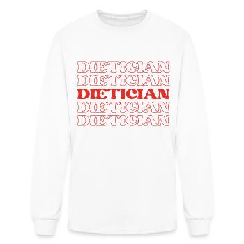 Dietician Nutritionist Food Expert Nutrition - Men's Long Sleeve T-Shirt - white - Front
