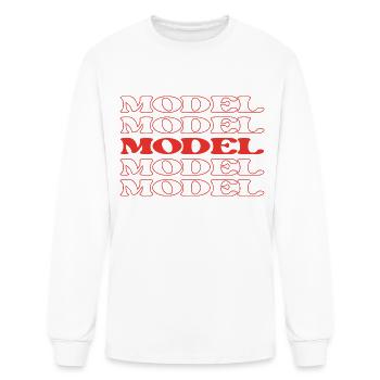 Model Fashion Model Mannequin Photographic Model - Men's Long Sleeve T-Shirt - white - Front