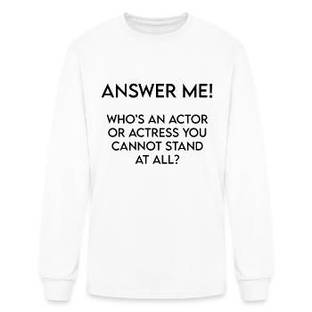 Question mark, the best question mark - Men's Long Sleeve T-Shirt - white - Front