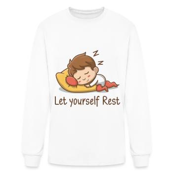 Let Yourself Rest - Men's Long Sleeve T-Shirt - white - Front