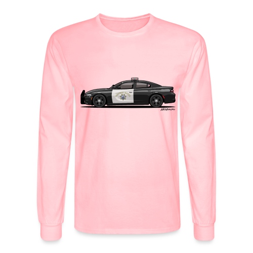 California Highway Patrol Charger Police Car - Men's Long Sleeve T-Shirt