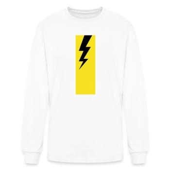 Thunder Lightning Storm Voltage Flash - Men's Long Sleeve T-Shirt - white - Front