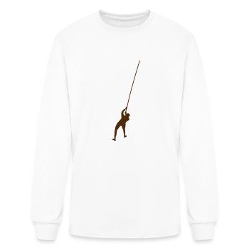 climbing - Men's Long Sleeve T-Shirt - white - Front