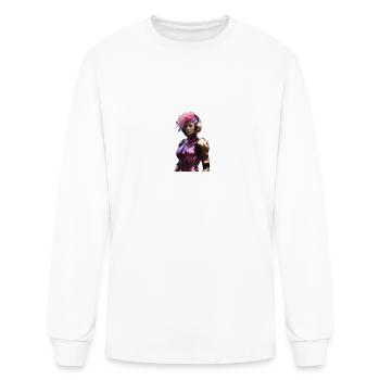 purple and black steel tight space suit - Men's Long Sleeve T-Shirt - white - Front