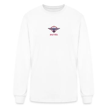 Soar Eagle Emblem - Men's Long Sleeve T-Shirt - white - Front