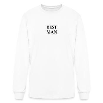 Only for the best men - Men's Long Sleeve T-Shirt - white - Front