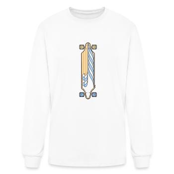 Longboard Summer - Men's Long Sleeve T-Shirt - white - Front