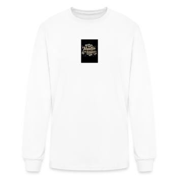 Motivational & Comfy Tee - Men's Long Sleeve T-Shirt - white - Front