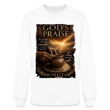 Praise_Him - Men's Long Sleeve T-Shirt - white - Front