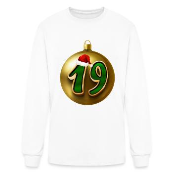 19th Christmas Years Decoration - Xmas NR Nineteen - Men's Long Sleeve T-Shirt - white - Front