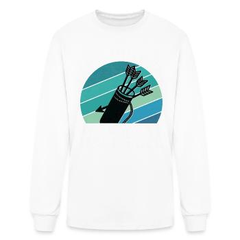 Archery - The Quiver Is Always Half Full - Men's Long Sleeve T-Shirt - white - Front