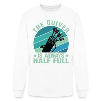 Archery - The Quiver Is Always Half Full - Men's Long Sleeve T-Shirt - white - Front
