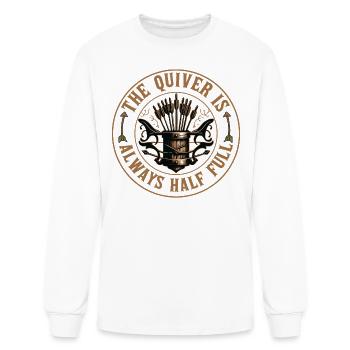 Archery - The Quiver Is Always Half Full - Men's Long Sleeve T-Shirt - white - Front