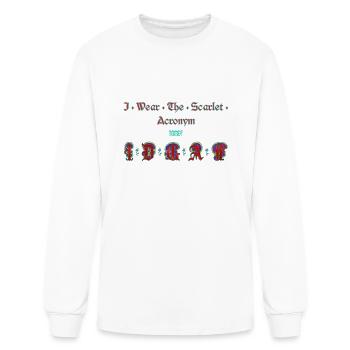 The Scarlet Acronym - Men's Long Sleeve T-Shirt - white - Front