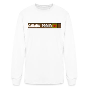 Canada Proud Camo - Men's Long Sleeve T-Shirt - white - Front