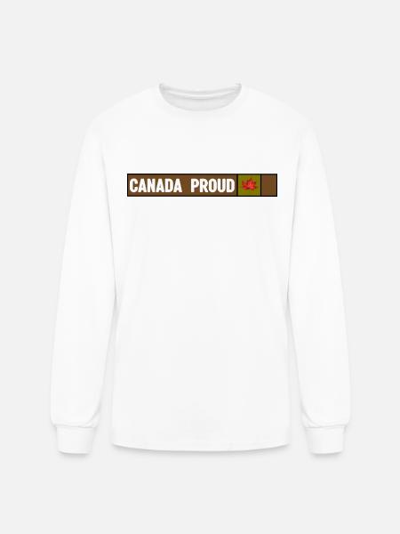 Canada Proud Camo - Men's Long Sleeve T-Shirt - white