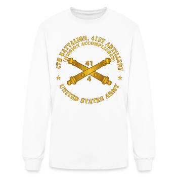Army 4th Bn 41st Artillery Mission Accomplished US - Men's Long Sleeve T-Shirt - white - Front