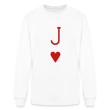 Jack of Hearts - Men's Long Sleeve T-Shirt - white - Front
