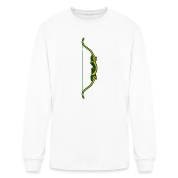 Recurve Bow Archery Target Shooting Club - Men's Long Sleeve T-Shirt - white - Front