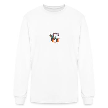 G - Men's Long Sleeve T-Shirt - white - Front