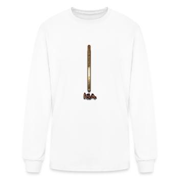 Norse Viking Mythology Isa Rune - Men's Long Sleeve T-Shirt - white - Front