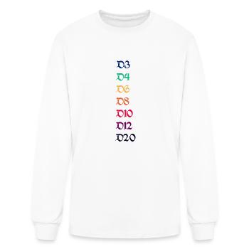 Rainbow Hit Dice - Men's Long Sleeve T-Shirt - white - Front