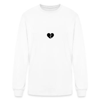 BROKEN HEART - Men's Long Sleeve T-Shirt - white - Front