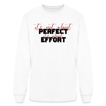effort is attractive - Men's Long Sleeve T-Shirt - white - Front