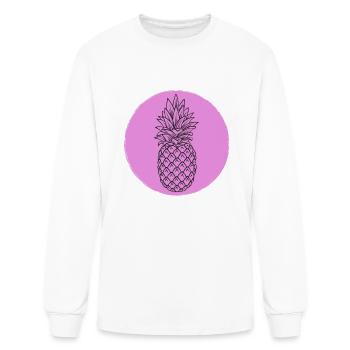 pineapple - Men's Long Sleeve T-Shirt - white - Front