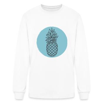 pineapple - Men's Long Sleeve T-Shirt - white - Front