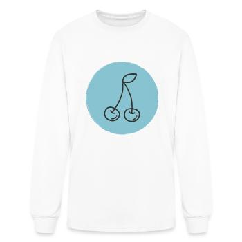 cherry - Men's Long Sleeve T-Shirt - white - Front