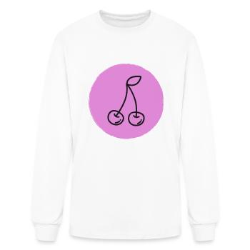 cherry - Men's Long Sleeve T-Shirt - white - Front