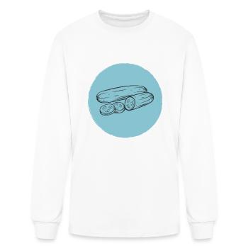 cucumber - Men's Long Sleeve T-Shirt - white - Front