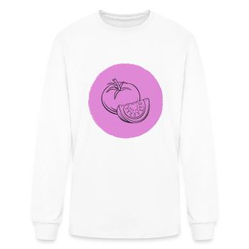 tomato - Men's Long Sleeve T-Shirt - white - Front